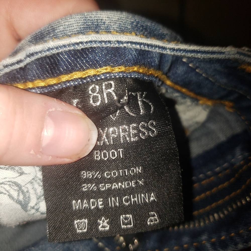 Rerock for Express boot cut jeans